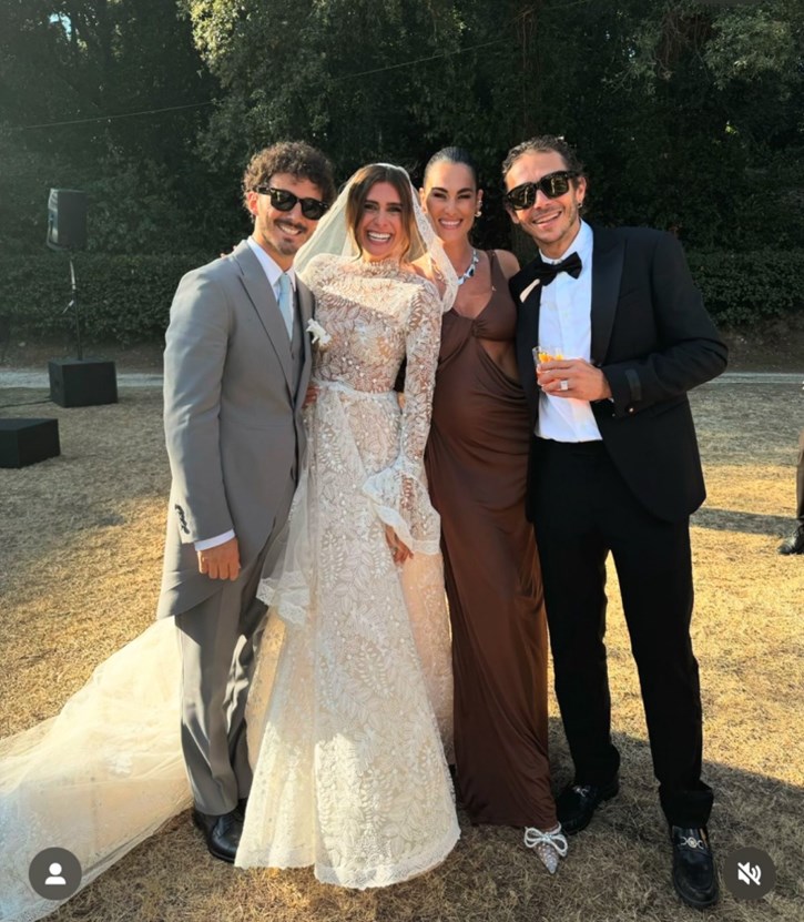 Pecco Bagnaia, Domizia Castagnini, Francesca Novello, Valentino Rossi